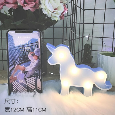 Επιτραπέζιο φωτιστικό νύχτας Mini LED 12cm Ζώο Flamingo Star Καρδιά Μονόκερος Χριστουγεννιάτικο δέντρο καρύδας Διακοσμητικό πάρτι σπιτιού 3D Φωτιστικό γραφείου