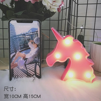 Επιτραπέζιο φωτιστικό νύχτας Mini LED 12cm Ζώο Flamingo Star Καρδιά Μονόκερος Χριστουγεννιάτικο δέντρο καρύδας Διακοσμητικό πάρτι σπιτιού 3D Φωτιστικό γραφείου