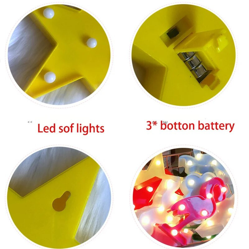Επιτραπέζιο φωτιστικό νύχτας Mini LED 12cm Ζώο Flamingo Star Καρδιά Μονόκερος Χριστουγεννιάτικο δέντρο καρύδας Διακοσμητικό πάρτι σπιτιού 3D Φωτιστικό γραφείου