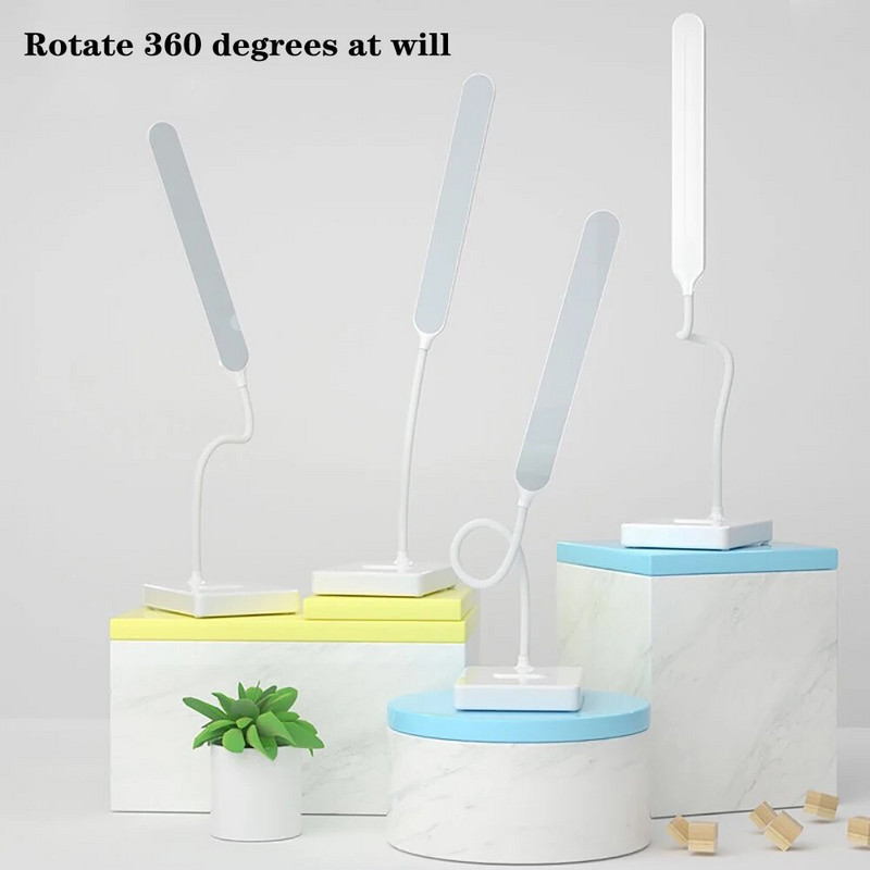 LED stolna svjetiljka Stolna USB punjiva 1500mah noćna svjetiljka bezstupanjsko prigušivanje Stolno svjetlo za čitanje sklopivo 3 načina rada Mala stolna svjetiljka