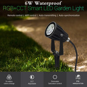 FUTC04 6W RGB+CCT Smart LED kerti lámpatestek IP66 AC 100v~220V kültéri zöldterület/park/út/növényi táj dekorációhoz