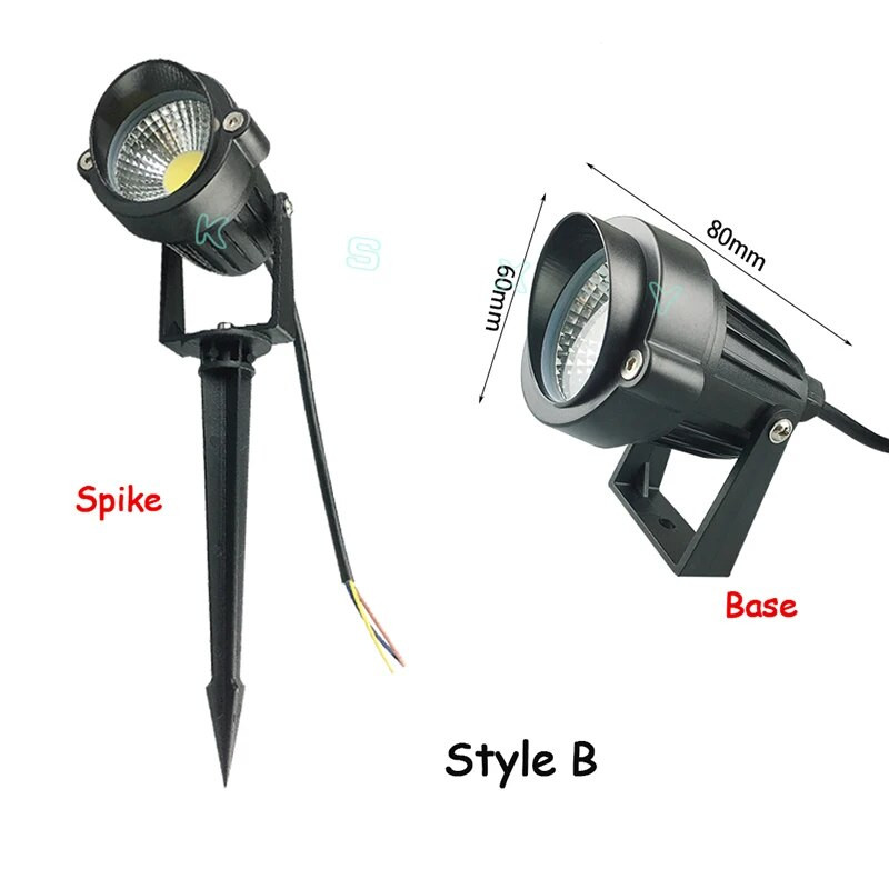 3W 5W LED COB kerti fűnyíró lámpa kültéri LED tüskés lámpa vízálló világítás LED lámpa kerti út spotlámpák AC110V 220V DC12V