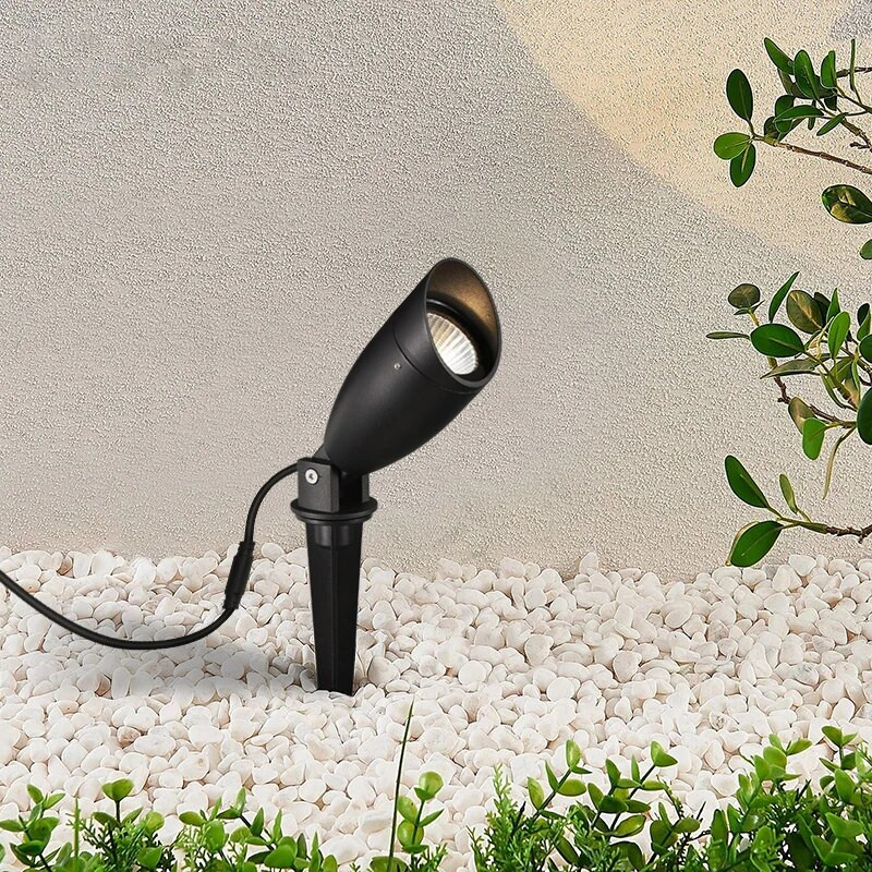 Vízálló Led kerti dekorációs világítás 12W kültéri tüskés gyep lámpa Táj lámpa Kerti út spotlámpa Ac110V 220V Dc12V