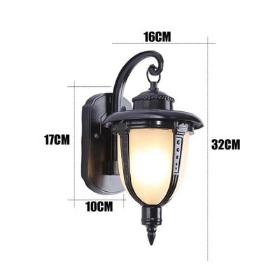 Retro lauko sieninis šviestuvas Vintažinis fojė koridorius šviesus vandeniui atsparus balkonas sodo šviestuvai Wcs-Owl008