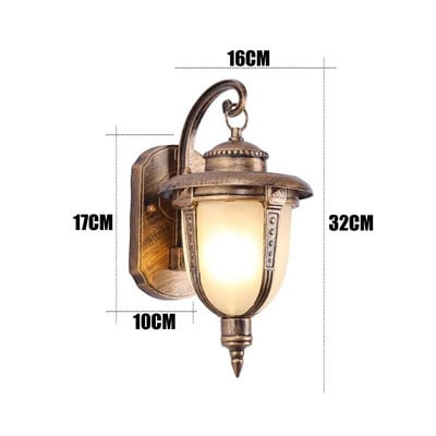 Retro lauko sieninis šviestuvas Vintažinis fojė koridorius šviesus vandeniui atsparus balkonas sodo šviestuvai Wcs-Owl008