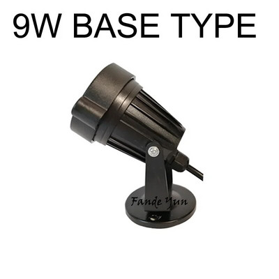 Novi stil Vrtna svjetiljka za travnjak velike snage 220V 110V 12V Vanjska LED šiljasta svjetiljka 3W 9W Vodootporne točkaste žarulje za stazu