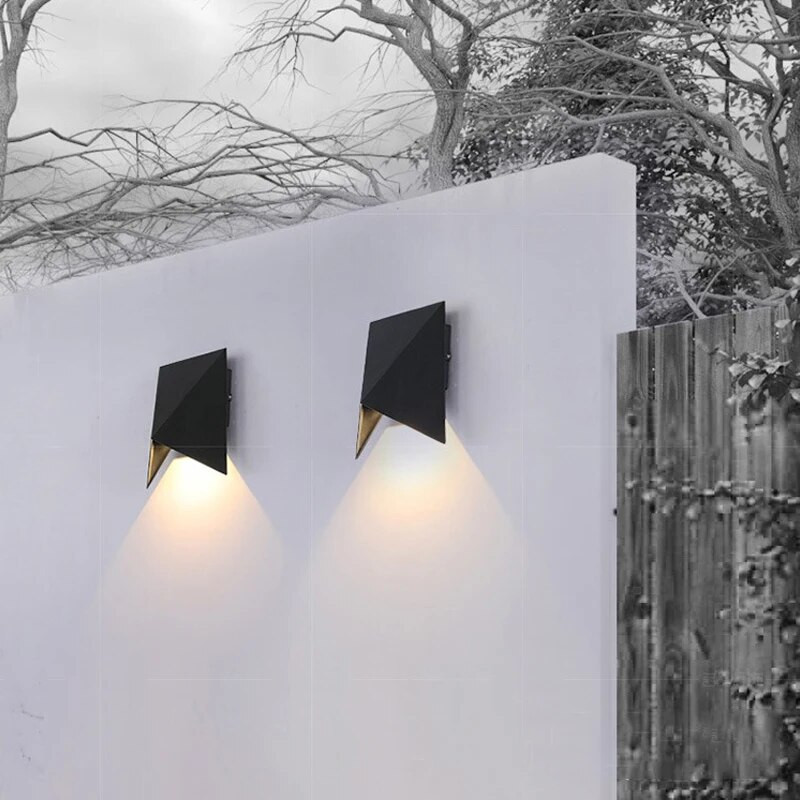 Led veranda lámpák alumínium kültéri vízálló IP65 modern led fali lámpa kerti folyosó lépcső fény dekoráció fali lámpák