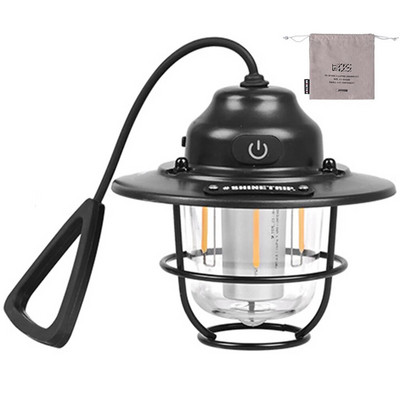 Prijenosna svjetiljka za kampiranje, USB punjiva kuka, lampa za kampiranje, bezstupanjsko zatamnjivanje, vanjska vodootporna svjetla za šator, svjetiljka za hitne slučajeve