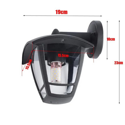 Aplică Balcon Led Exterior Impermeabil Grădină Simplă Vilă Intrare Gospodărie Americană Coridor Aplică Exterior Curte