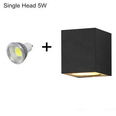 Kültéri LED fali lámpa Vízálló IP65 Kerti veranda Világító Udvar dekoráció Világító izzó Cserélhető alumínium 110V 220V