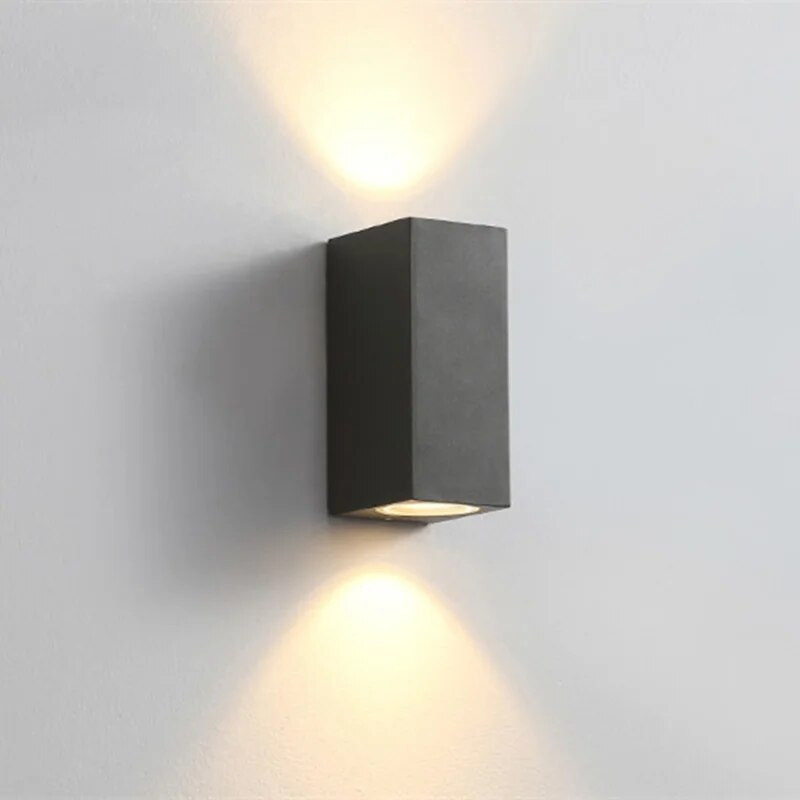 Kültéri LED fali lámpa Vízálló IP65 Kerti veranda Világító Udvar dekoráció Világító izzó Cserélhető alumínium 110V 220V