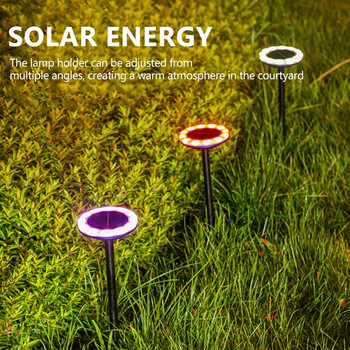 Ηλιακό φως εξωτερικού χώρου IP65 Αδιάβροχο φως κήπου περιβάλλοντος 600 mAh Διακοσμητικό φωτιστικό γκαζόν Έξυπνος αισθητήρας διάρκειας έως 8 ωρών για βεράντα κήπου