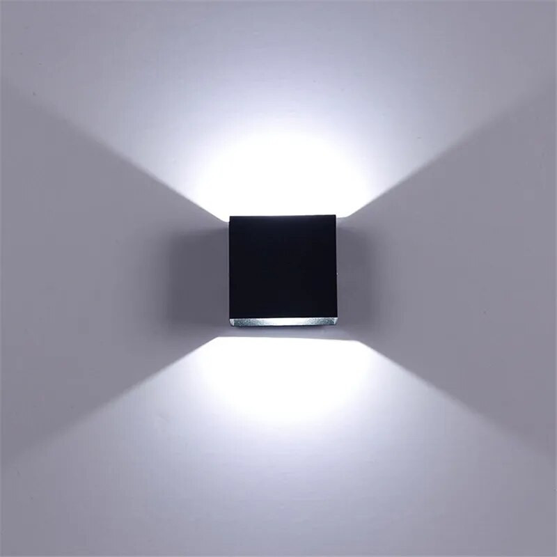6W 12W lampada LED aluminijska zidna rasvjetna tračnica Projekt kvadratne LED zidne lampe noćna soba spavaća soba zidne lampe arts
