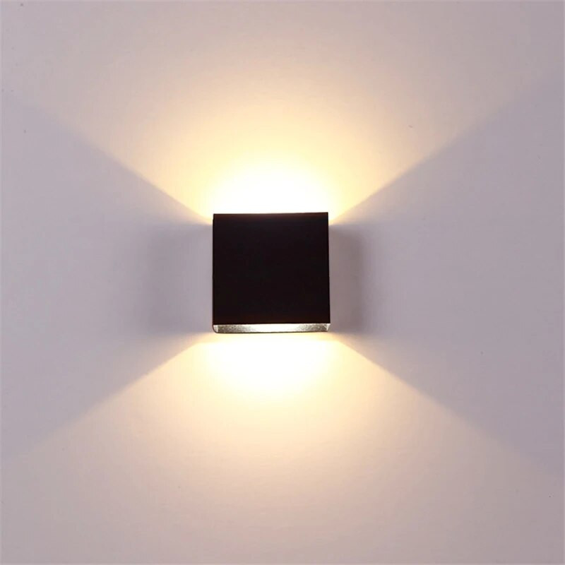 6W 12W lampada LED aluminijska zidna rasvjetna tračnica Projekt kvadratne LED zidne lampe noćna soba spavaća soba zidne lampe arts