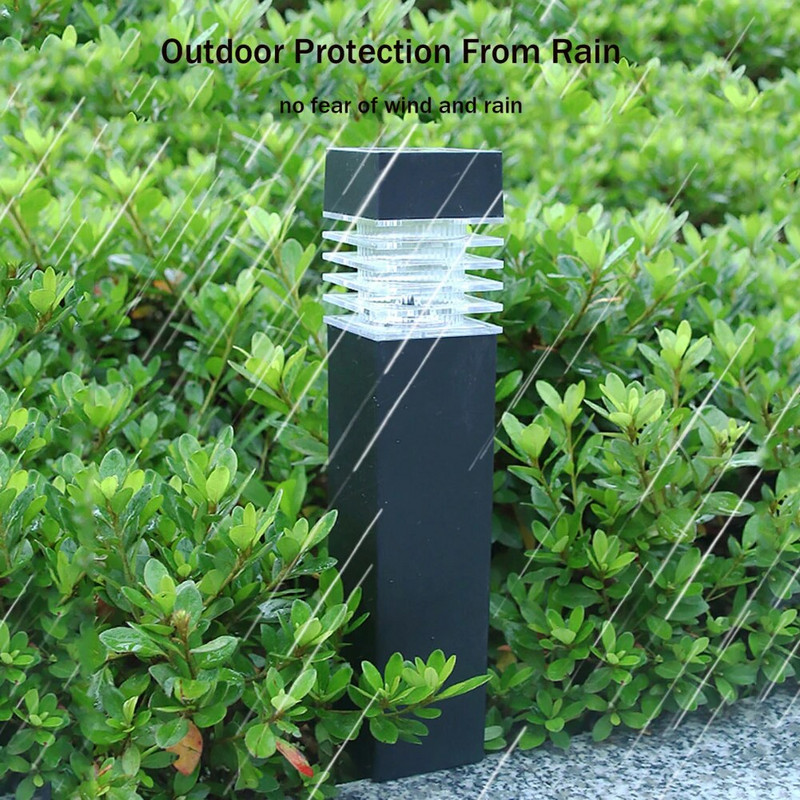 4 vnt Saulės tako lempa LED šviesa lauko vandeniui atspari saulės energija varoma vejos lempa kraštovaizdžio LED šviestuvai, skirti sodo įvažiavimui