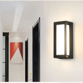 IP65 Водоустойчиви вътрешни стенни осветителни тела Модерна LED стенна лампа Външно монтирано на стена външно осветление