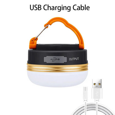 LED lampa Prijenosna svjetiljka za kampiranje 3 načina osvjetljenja Kamp svjetiljke Viseći punjivi vanjski šator Kućna svjetiljka za hitne slučajeve s magnetom