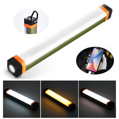 Lumină de camping cu led, reîncărcabilă cu usb, lanternă magnetică de lucru, lanternă portabilă, lumină pentru cort, iluminare pentru întreținere, lanternă