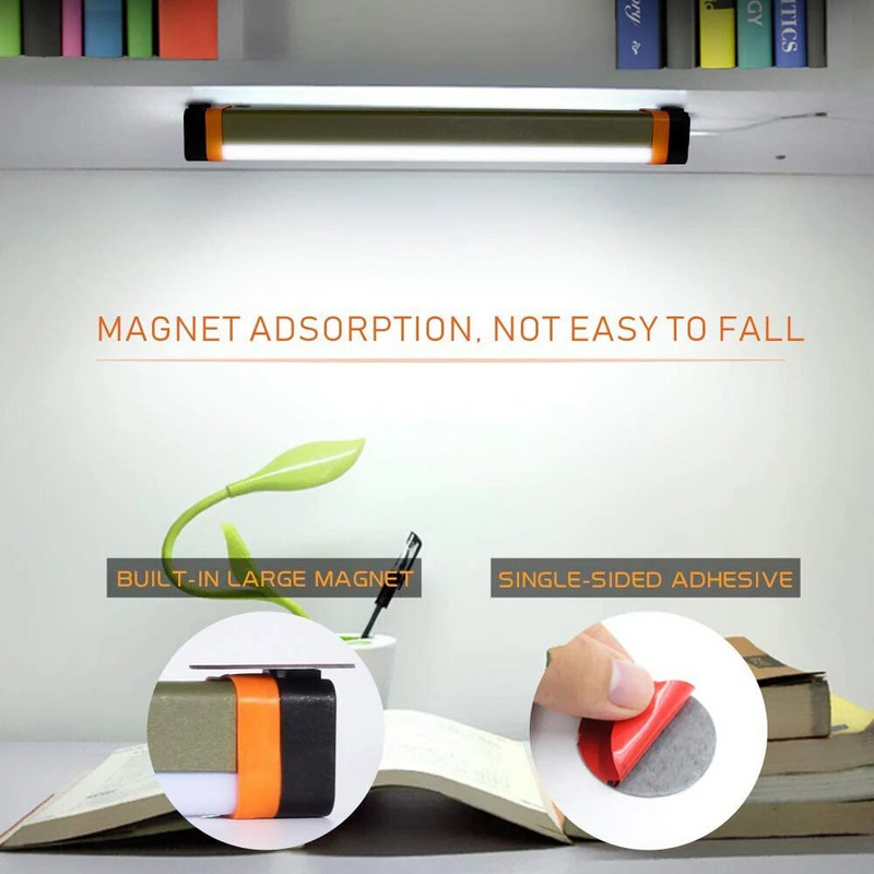 Led svjetiljka za kampiranje USB punjiva magnetska radna svjetiljka Prijenosna baterijska svjetiljka Svjetlo za šator Radna rasvjeta za održavanje Svjetiljka