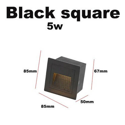 Vanjska zidna svjetiljka Podzemna vodootporna Led žaruljica za stepenice Ugradna kutna svjetiljka Vanjski vrtni krajolik DC12v 220v