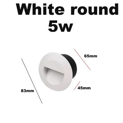 Vanjska zidna svjetiljka Podzemna vodootporna Led žaruljica za stepenice Ugradna kutna svjetiljka Vanjski vrtni krajolik DC12v 220v