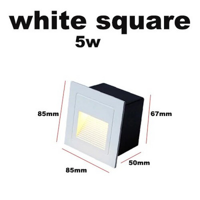 Vanjska zidna svjetiljka Podzemna vodootporna Led žaruljica za stepenice Ugradna kutna svjetiljka Vanjski vrtni krajolik DC12v 220v