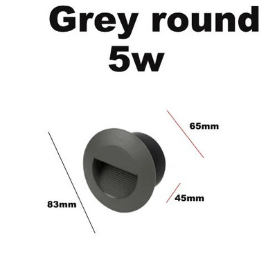 Vanjska zidna svjetiljka Podzemna vodootporna Led žaruljica za stepenice Ugradna kutna svjetiljka Vanjski vrtni krajolik DC12v 220v