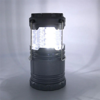 30LED лампа за палатка Водоустойчива лампа за къмпинг Захранване от 3 * AA батерия Аварийно осветление Преносим фенер Работно осветление Фенерче