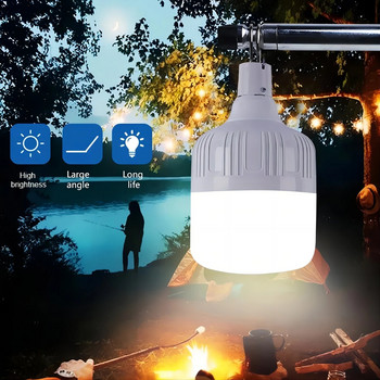 Преносими USB акумулаторни къмпинг светлини Външна аварийна LED лампа Крушка с висока мощност Лампа с крушка Батерия Фенер Барбекю Палатки Осветление