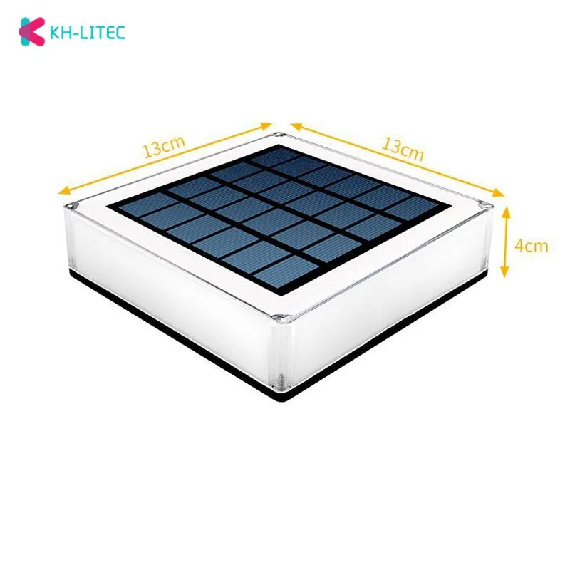 LED saulės stulpelio žibinto šviesa lauko vandeniui atspari spalvinga saulės lempos kolonėlės galvutė naktinė lemputė sodo tvoros kraštovaizdžio dekoravimui