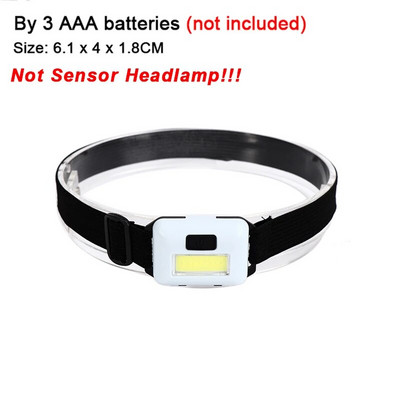 Mini LED jutiklis priekinio žibinto korpuso judesio jutiklis priekinis žibintas Integruotas akumuliatorius USB įkraunamas lauko vandeniui atsparus stovyklavimo žibintuvėlis