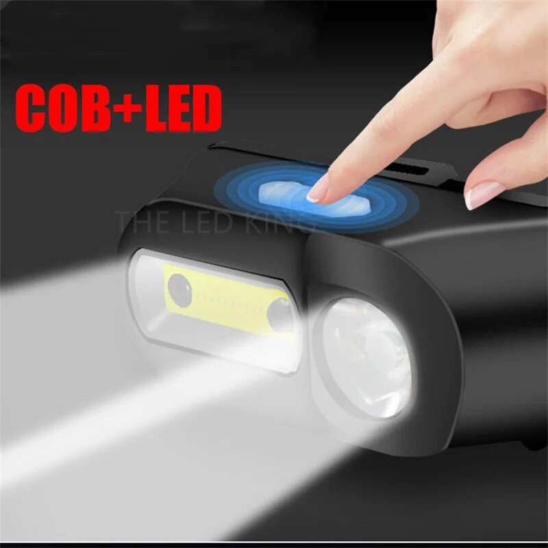 Mini USB-laetav LED esilatern Multifunktsionaalne esitulede esilatern kaasaskantav latern välimatkavalgusti jahipidamiseks