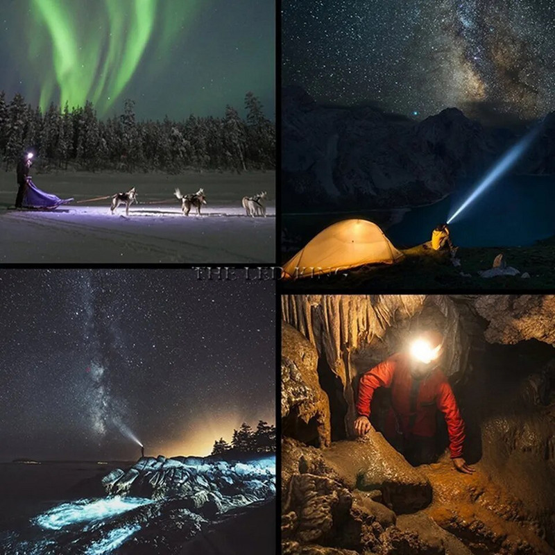 Mini USB-laetav LED esilatern Multifunktsionaalne esitulede esilatern kaasaskantav latern välimatkavalgusti jahipidamiseks