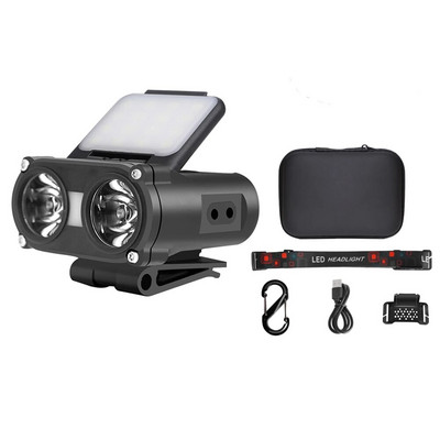 1200 mAh Mini Cap Clip Prednje svjetlo 700 LM Indukcijsko LED svjetlo Vodootporno LED Punjivo prednje svjetlo Tip-C Vanjska rasvjeta