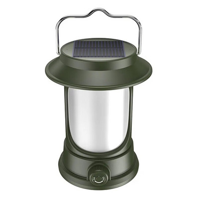 Újratölthető kempinglámpás hideg és meleg fény fokozatmentes tompítása kültéri sátorlámpa Hordozható lámpa napelemes töltéssel