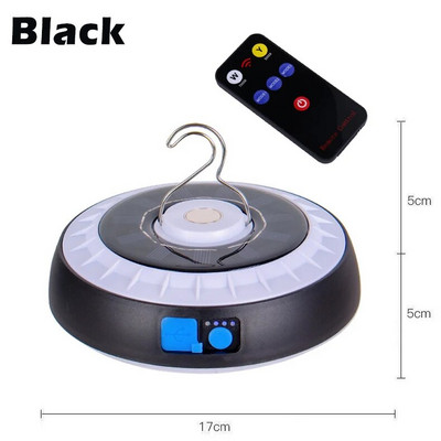 Solar Camping Light újratölthető távirányítós LED kempinglámpás mágneses erős fényű hordozható sátor lámpák munkavilágítás