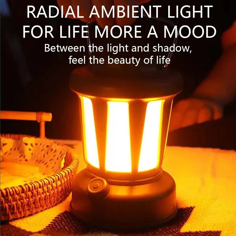 Lampa za kampiranje Retro svjetiljke Prijenosne svjetiljke Baterijske svjetiljke Lampe za šatore Bezstupanjsko prigušivanje Putna vanjska rasvjeta