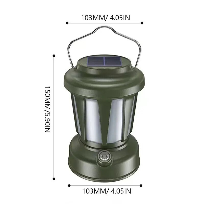 Lampa za kampiranje Retro svjetiljke Prijenosne svjetiljke Baterijske svjetiljke Lampe za šatore Bezstupanjsko prigušivanje Putna vanjska rasvjeta