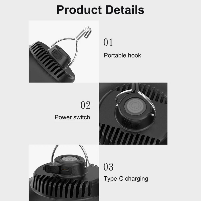 Retro kempinglámpás USB újratölthető LED sátorlámpa vízálló kempinglámpa kültéri kerti függőlámpa utcai út fűnyíró lámpa