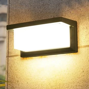 Модерна Led външна стенна лампа Ip65 Водоустойчива веранда, балкон, градина, екстериорни аплици, вила, тераса, домашни осветителни тела