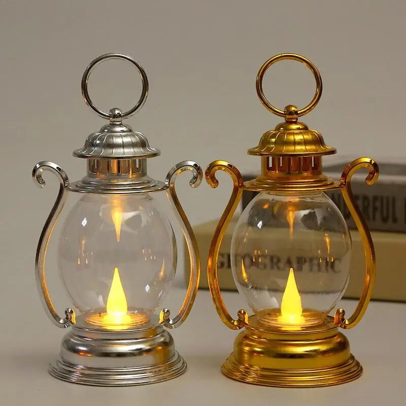 Retro latern Retro kämpingu rippuvad laternad patareitoitel Led väike õlilamp kalastustelgi matkavarustus