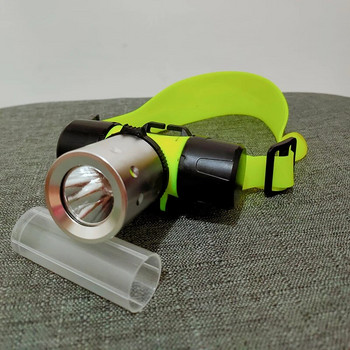 D2 T6 LED 3 режима Водоустойчив фар за гмуркане Подводен фар Водолазен костюм Оборудване Главен фенер Светлина Фенерче Лампа
