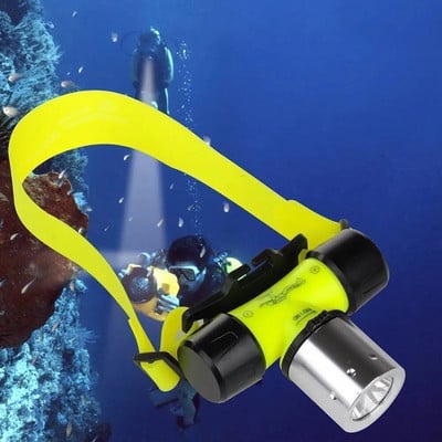 D2 T6 LED 3 Mode Waterproof Scuba Diving Headlamp Underwater Headlight Dive Suit Equipment Head Torch Light Flashlight Lamp