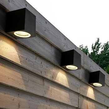 Απλίκα LED Proch Εξωτερικού χώρου Φωτιστικό Μπαλκονιού 5W 10W Φωτιστικό Αλουμινίου για Διακόσμηση Κήπου 110V 220V