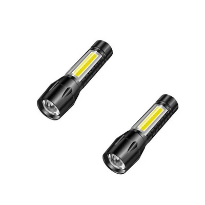 Nešiojamas įkraunamas mastelio keitimas LED žibintuvėlis XP blykstės žibintuvėlis žibintuvėlis 3 apšvietimo režimai stovyklavimo šviesos mini LED žibintuvėliai