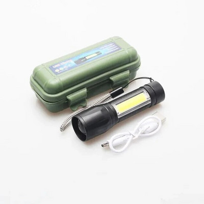 Nešiojamas įkraunamas mastelio keitimas LED žibintuvėlis XP blykstės žibintuvėlis žibintuvėlis 3 apšvietimo režimai stovyklavimo šviesos mini LED žibintuvėliai