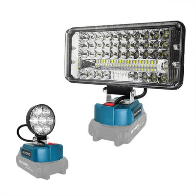 Vezeték nélküli LED-es munkalámpa munkahelyi fényszóró eszköz Makita 18V-os akkumulátoros lámpa-árnyékoló lámpához (elem nélkül)