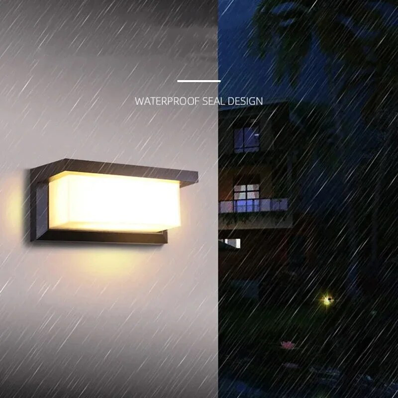 Led vanjska zidna svjetiljka Led vanjska zidna svjetiljka Vodootporna svjetiljka Vanjska Porche Led svjetiljka BEZ osvjetljenja senzora pokreta