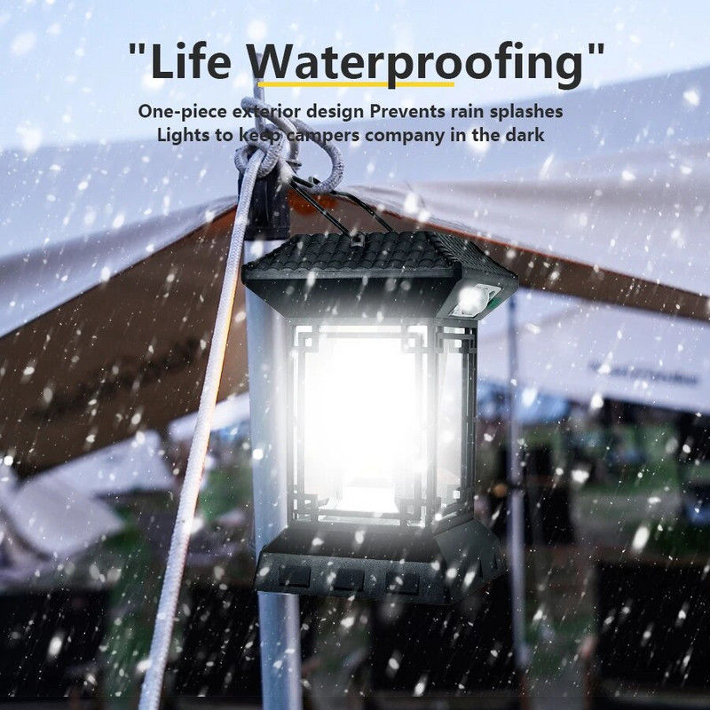 USB LED svjetiljka za kampiranje Indukcijska zidna svjetiljka od volframa Retro viseća svjetiljka za šator IP65 Vodootporna svjetiljka za kampiranje s prigušivanjem Svjetlo za hitne slučajeve