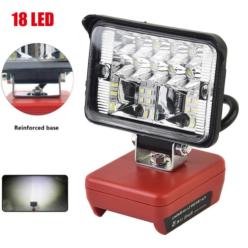 Pentru Milwaukee Litiu M18 20V Baterii LED Lumini de lucru Lanterne Lanternă electrică Spot Lampă portabilă de camping de urgență